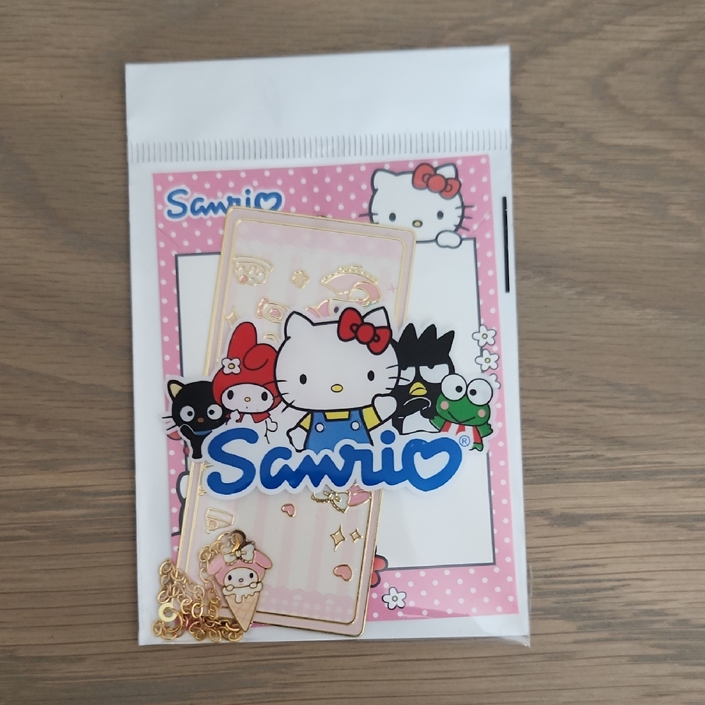 Sanrio My Melody Style Pink and Gold Metal Bookmark!